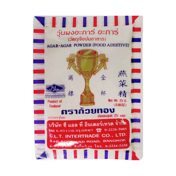 Agar-Agar Pulver Vegetarisk Gelatine 25g Goldcup