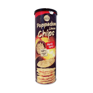 Poppadom Linse Chips Hot & Spicy Bon Asia 70g