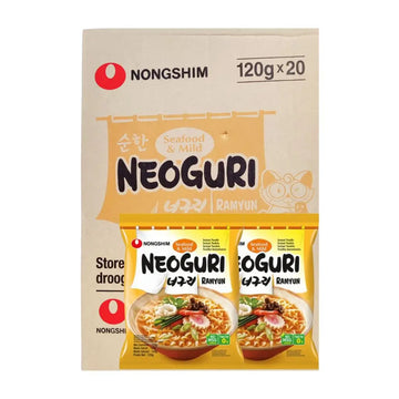 Neoguri Ramyun Seafood & Mild Nongshim 20x120g