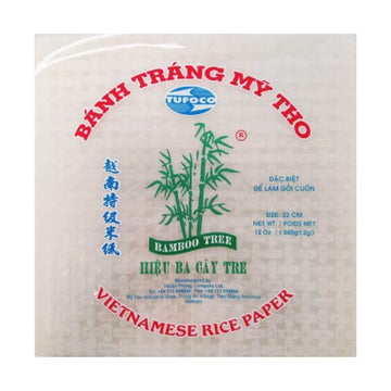 Vietnamesisk Rispapir Store (Firkantet) Tufoco 340g