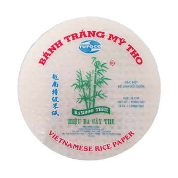 Vietnamesisk Rispapir Store (Runde) Tufoco 340g