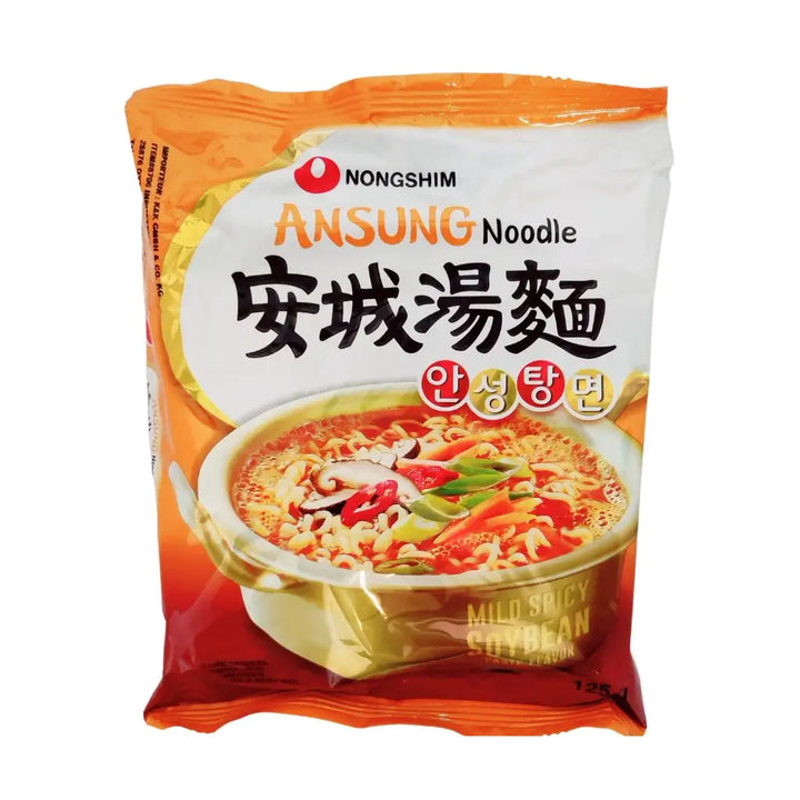 Ansung Ramyeon Noodle Mild Spicy Soybean Paste Nongshim 125g