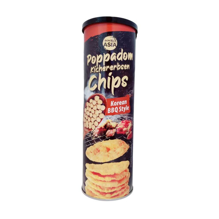 Bon Asia Poppadom Linse Kikærte BBQ Chips 70g