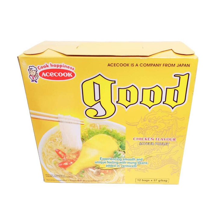 Bønne Vermicelli Kylling Acecook 12x56g