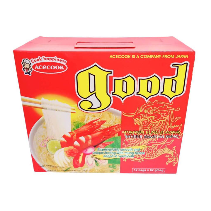 Bønne Vermicelli Tom Yum Acecook 12x62g