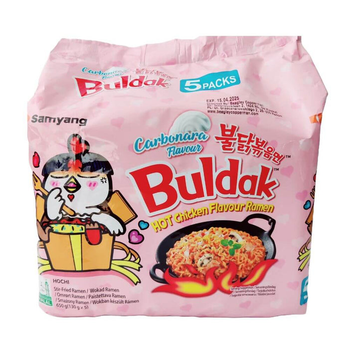 Buldak Hot Chicken Carbo Flavour Samyang 5-Pak