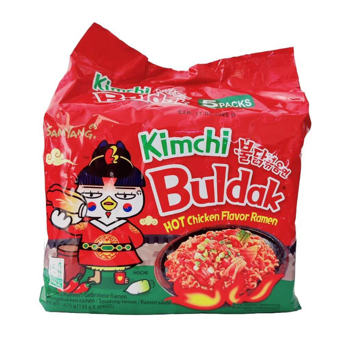 Buldak Hot Chicken Kimchi Flavour Samyang 5-Pak