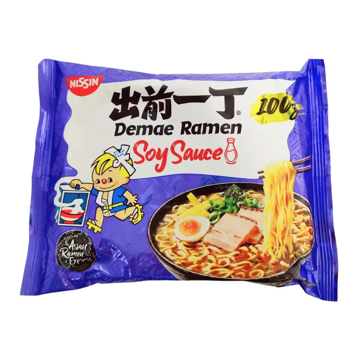 Demae Ramen Soy Sauce Nudler Nissin 100g