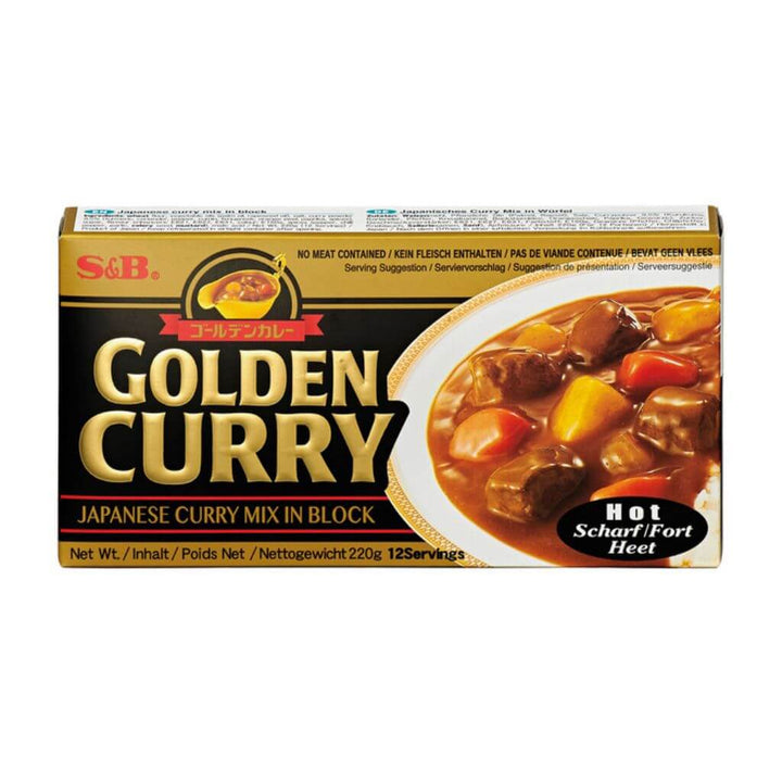 Golden Curry Spice Paste Hot S&B 220g