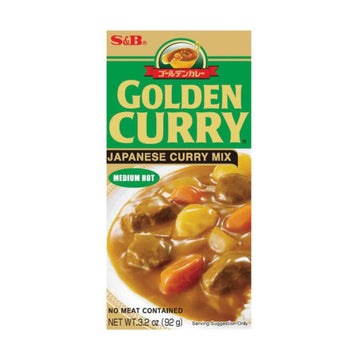 Golden Curry Spice Paste Medium Hot S&B 92g