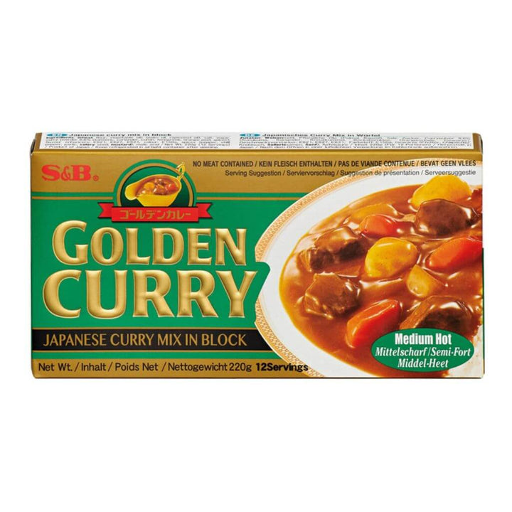 Golden Curry Spice Paste Medium S&B 220g