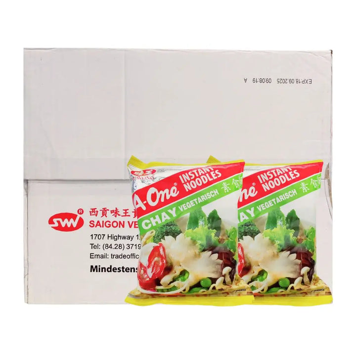 Instant Nudler Vegetarisk (Mi Chay) A-One 30x85g