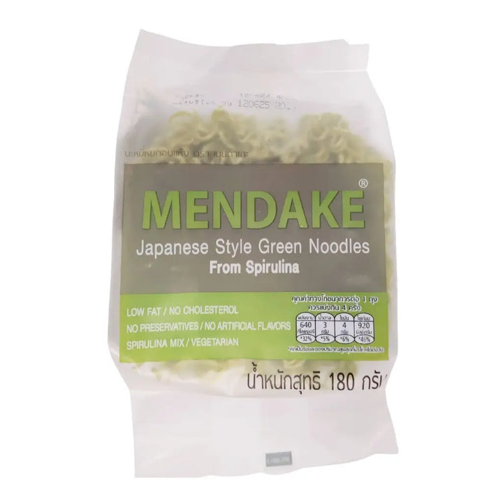 Japanese Green Noodles (Mendake) Spirulina 180g