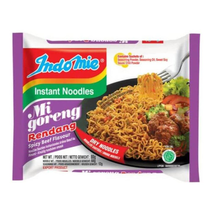 Mi Goreng Rendang Spicy Beef (Stir Fried) Indomie 80g