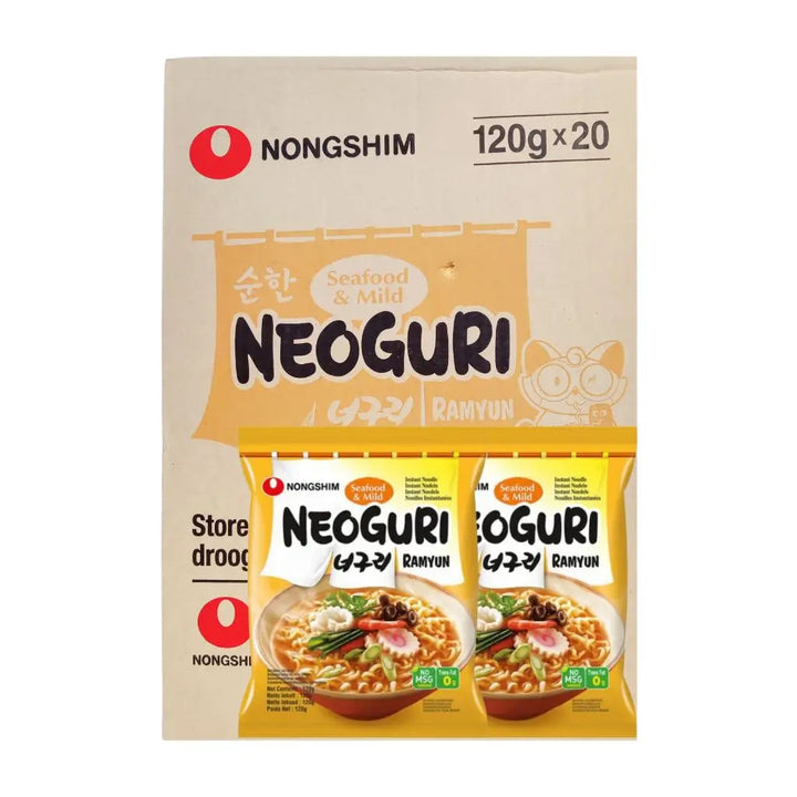 Neoguri Ramyun Seafood & Mild Nongshim 20x120g