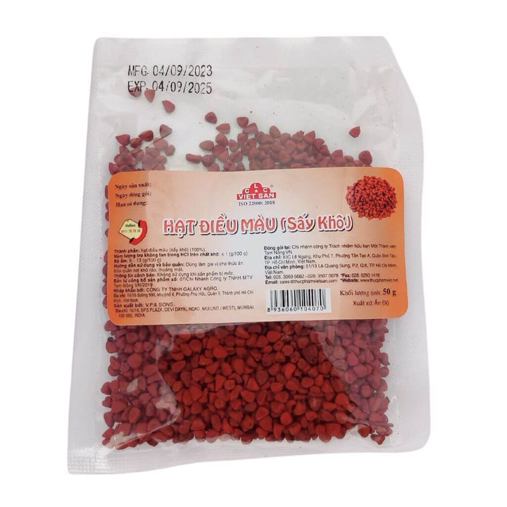 Røde Annatto Frø Viet San 50g