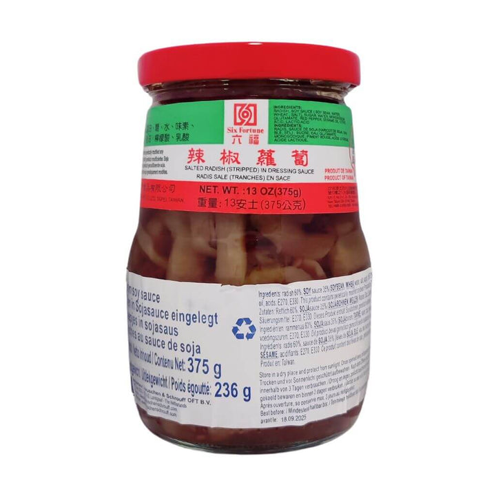 Salted Radish (Stripped) Dressing Sauce Six Fortune 375g