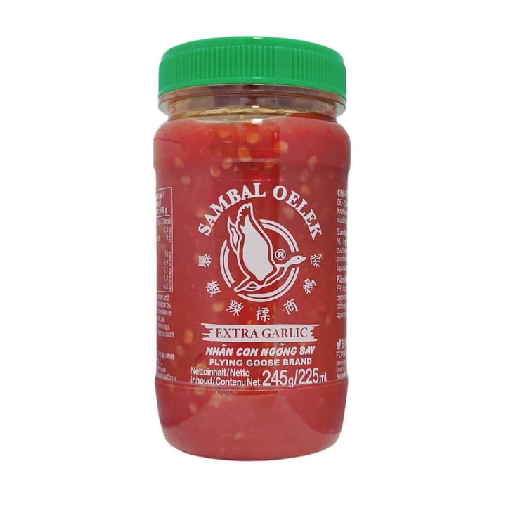 Sambal Oelek Extra Garlic Flying Goose  225ml