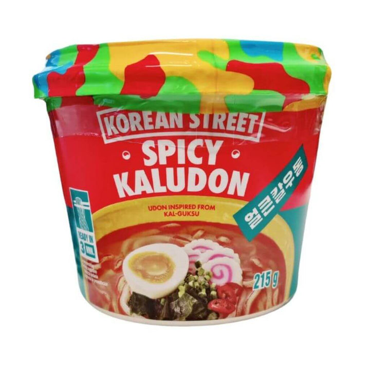 Spicy Kaludon Udon Nudler (Big Bowl) Korean Street 215g