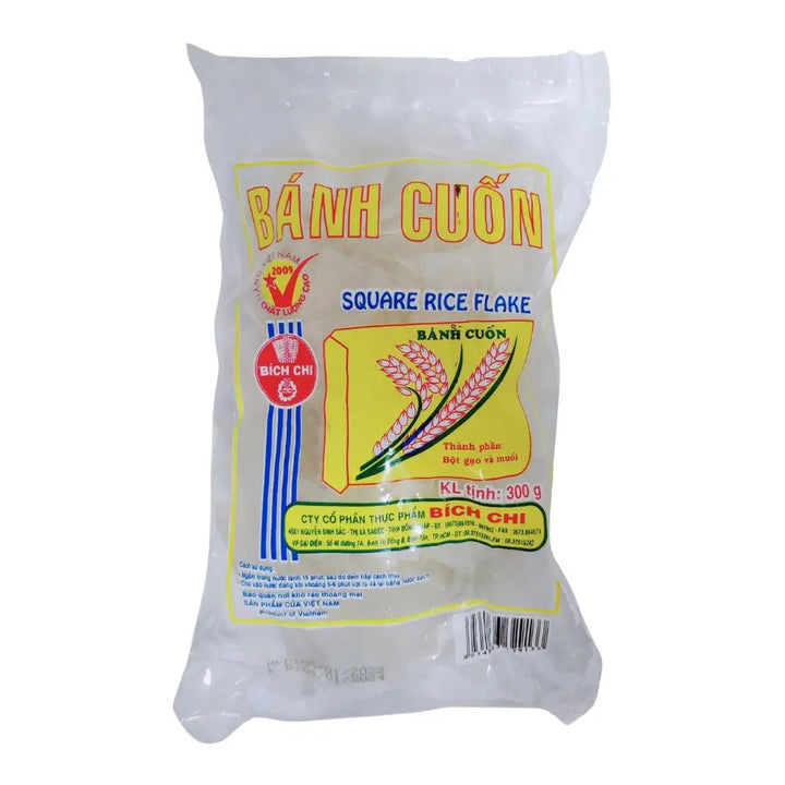 Square Rice Flake (Banh Cuon) Bich Chi 300g