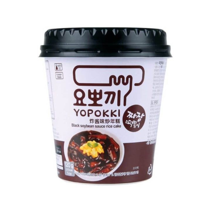 Topokki Cup Black Soybean Sauce (Rice Cake) Yopokki 120g