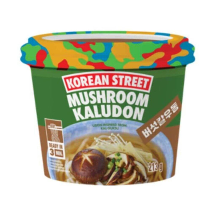 Udon Noodles Mushroom Kaludon (Big Bowl) Korean Street 213g